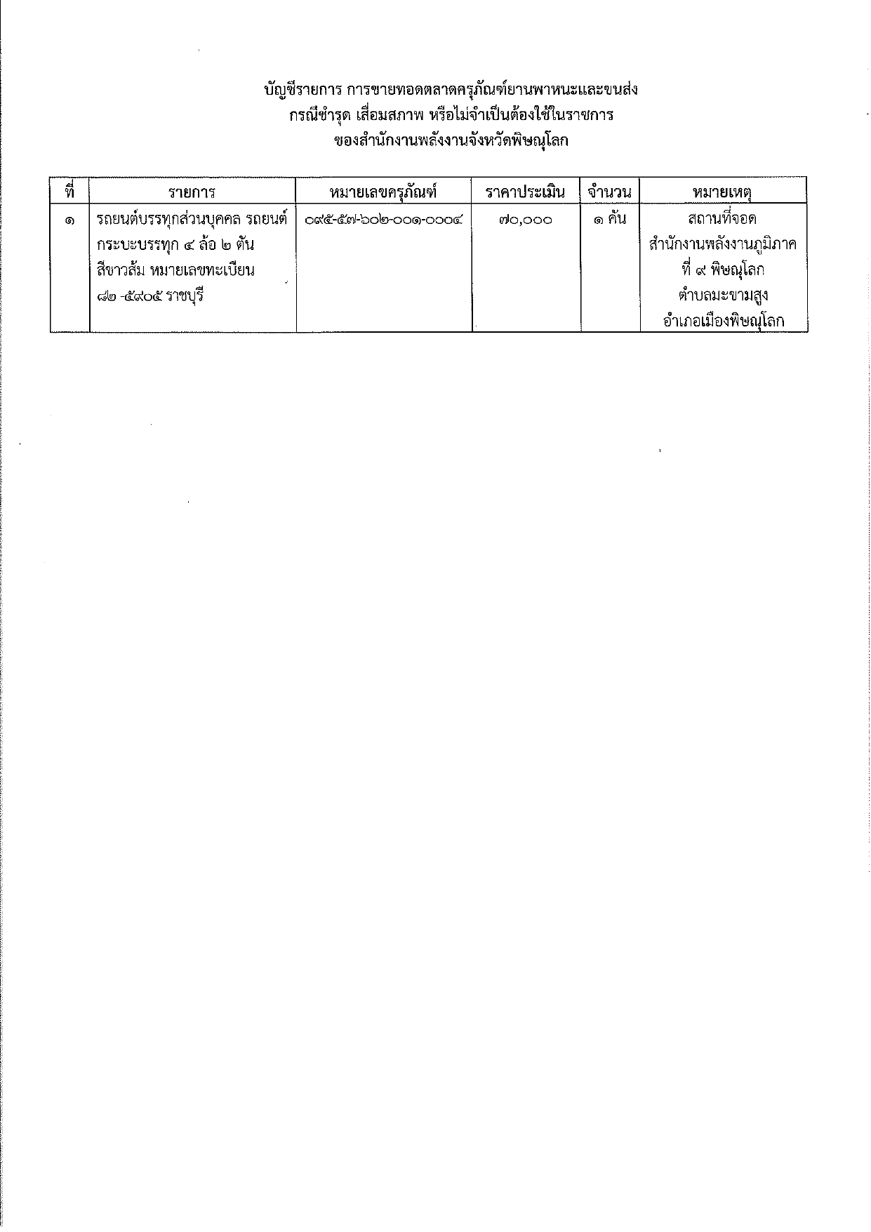 บัญชีรายการ